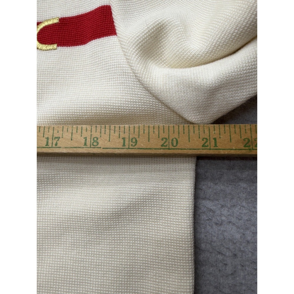 Tricoville Cardigan Sweater Womens 10 Multicolor Stripe Gold Buttons Pockets - Picture 11 of 14